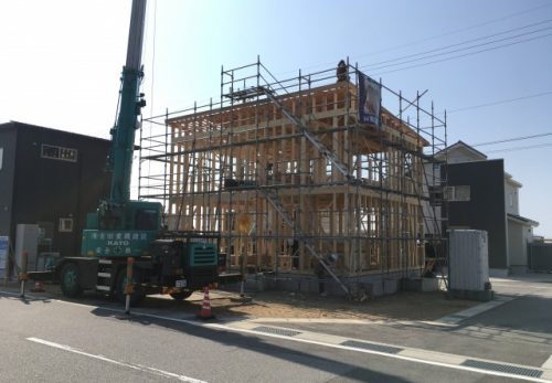 滑川市・Ｕ様邸上棟！